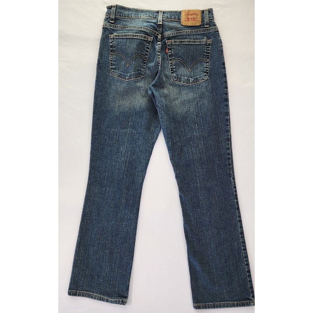 Levis Jeans Womens 8 Blue 550 Relaxed Boot Cut Mid Waist Mom Denim Pants Y2K 07 - Picture 5 of 16